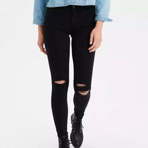 American Eagle • Super Stretch Black Jegging • 6
